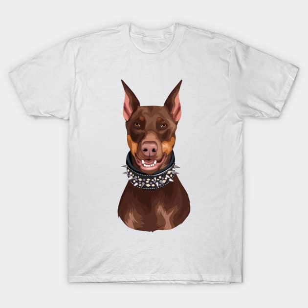 Animal dog bp doberman domestic cute pet T-Shirt by starnish